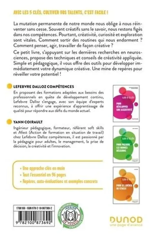 Les 5 clés pour être créatif au quotidien, Yann Coirault