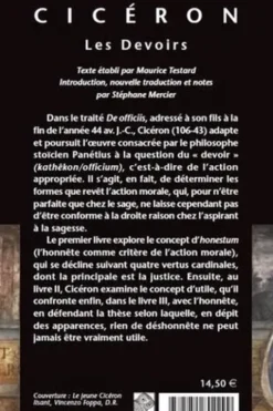 Les Devoirs. Edition bilingue français-latin, Cicéron