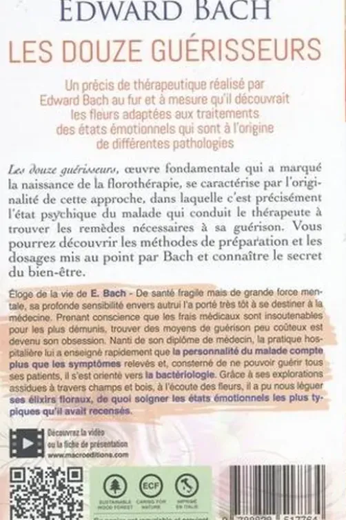 Les douze guérisseurs, Edward Bach