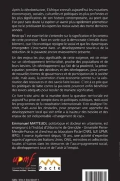 Les enjeux du développement local en Afrique. Ou comment repenser la lutte contre la pauvreté, Emmanuel Matteudi