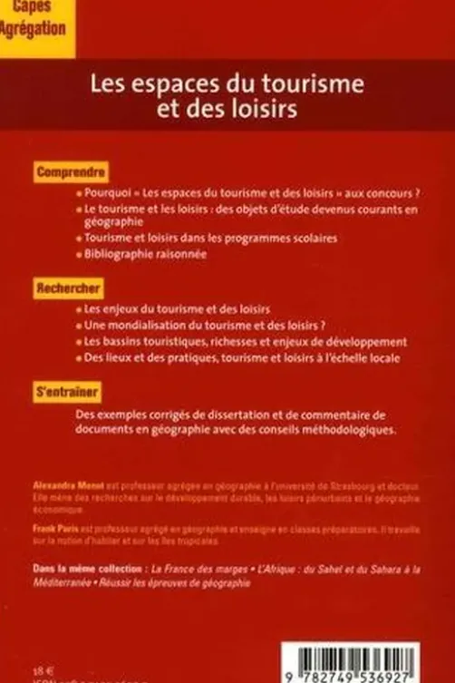 Les espaces du tourisme et des loisirs, Alexandra Monot