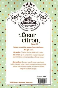 Les filles au chocolat Tome 10 : Coeur citron, Cathy Cassidy