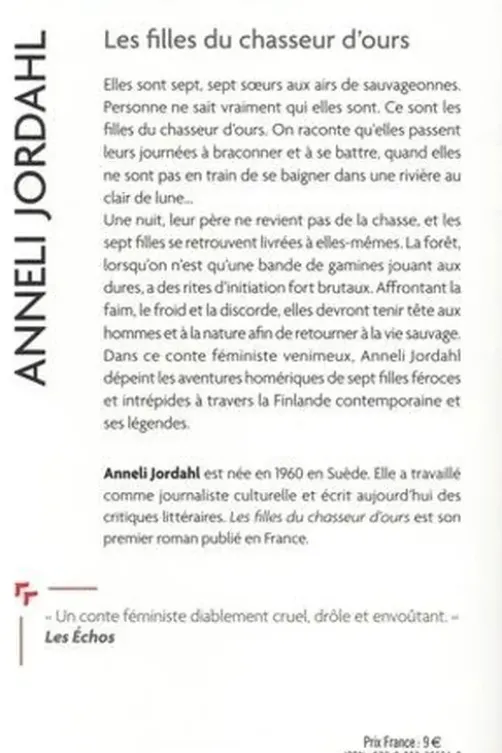 Les filles du chasseur d'ours, Anneli Jordahl