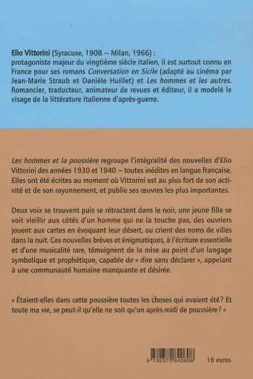 Les hommes et la poussière, Elio Vittorini