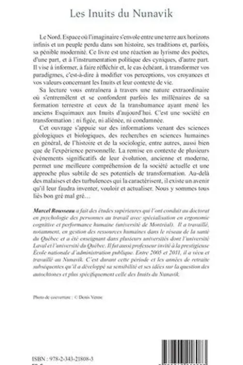 Les Inuits du Nunavik. Terre, histoire et société, Marcel Rousseau