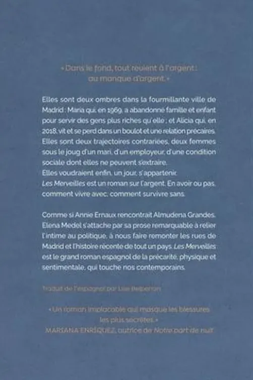 Les merveilles, Elena Medel