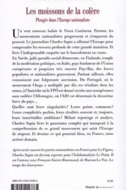 Les moissons de la colère. La dynamique nationaliste en Europe, Charles Sapin