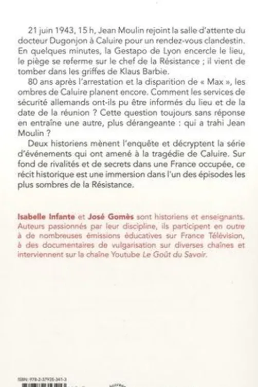 Les ombres de Caluire, Isabelle Infante