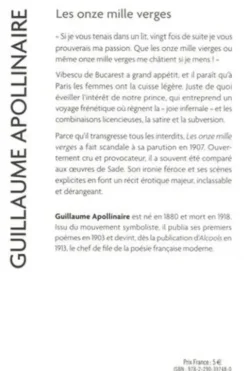 Les onze mille verges. Ou les amours d'un hospodar, Guillaume Apollinaire