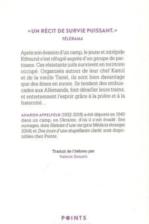 Les partisans, Aharon Appelfeld