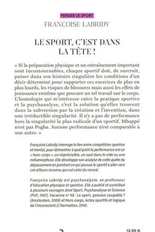 Le sport, c'est dans la tête !, Françoise Labridy