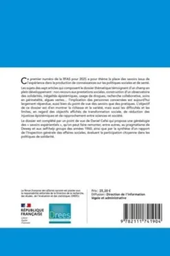 Les savoirs issus de l'expérience dans la production de connaissances sur les politiques publiques, Roustide Jauffret