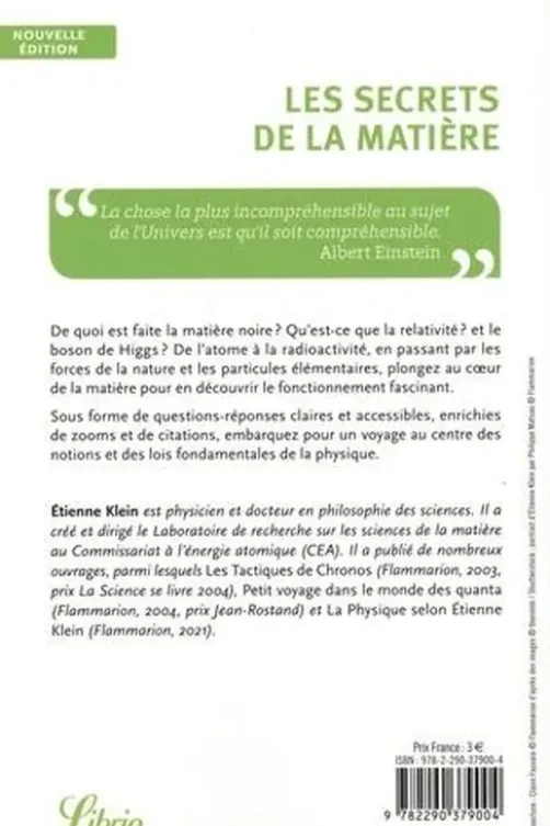 Les secrets de la matière, Etienne Klein