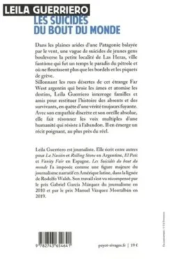 Les suicidés du bout du monde. Chronique d'une petite ville de Patagonie, Leila Guerriero
