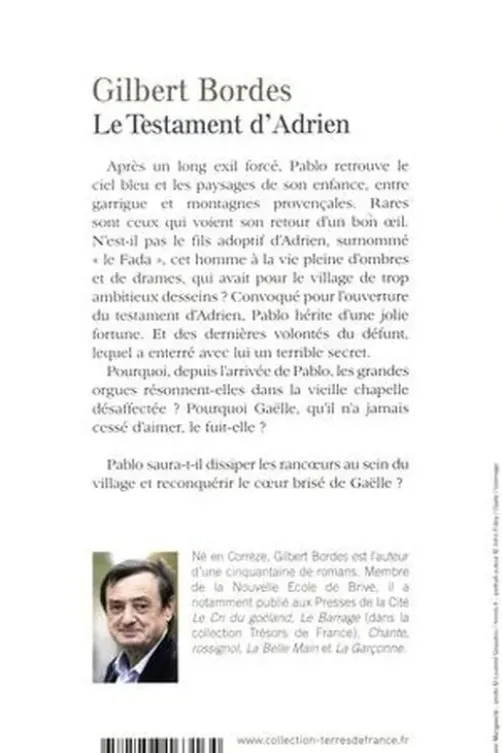 Le testament d'Adrien, Gilbert Bordes