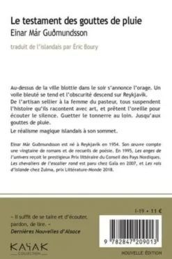 Le testament des gouttes de pluie, Einar Mar Gudmundsson
