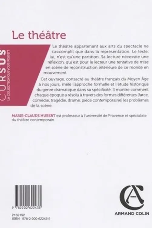 Le théâtre. 2e édition, Marie-Claude Hubert