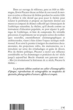Le Théâtre politique. Suivi de Supplément au Théâtre politique, Erwin Piscator
