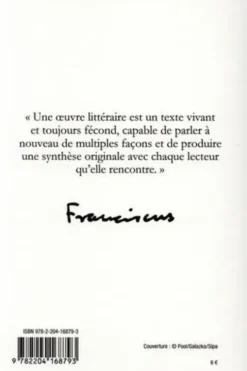 Lettre sur le rôle de la littérature dans la formation, Pape François