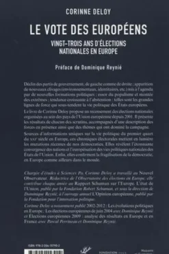 Le vote des Européens. Vingt-trois ans d'élections nationales en Europe, Corinne Deloy