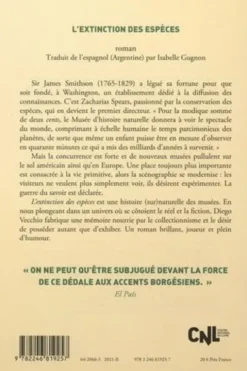 L'extinction des espèces, Diego Vecchio