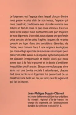 L'habitat fait le citoyen. Le logement, entre crise sociale et crise environnementale, Jean-Philippe Dugoin-Clément