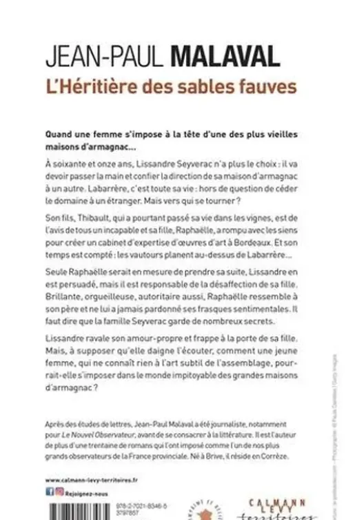 L'héritière des sables fauves, Jean-Paul Malaval