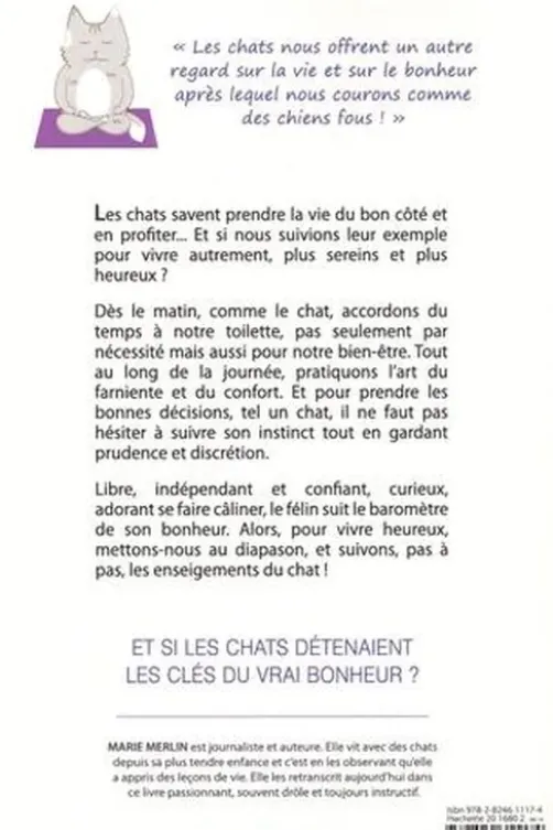 Libre et heureux comme un chat, Marie Merlin