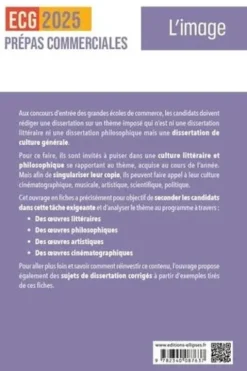 L'image. 50 oeuvres en fiches pour réussir sa dissertation de culture générale Prépas commerciales ECG/ECT, Edition 2025, Eric Oudin