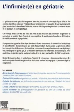 L'infirmier(e) en gériatrie, Anne Sougné Communeau