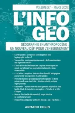L'information géographique N° 87, janvier 2023, Anonyme