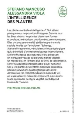 L'intelligence des plantes, Stefano Mancuso