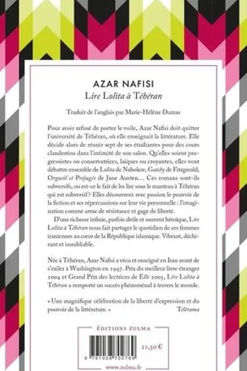 Lire Lolita à Téhéran, Azar Nafisi