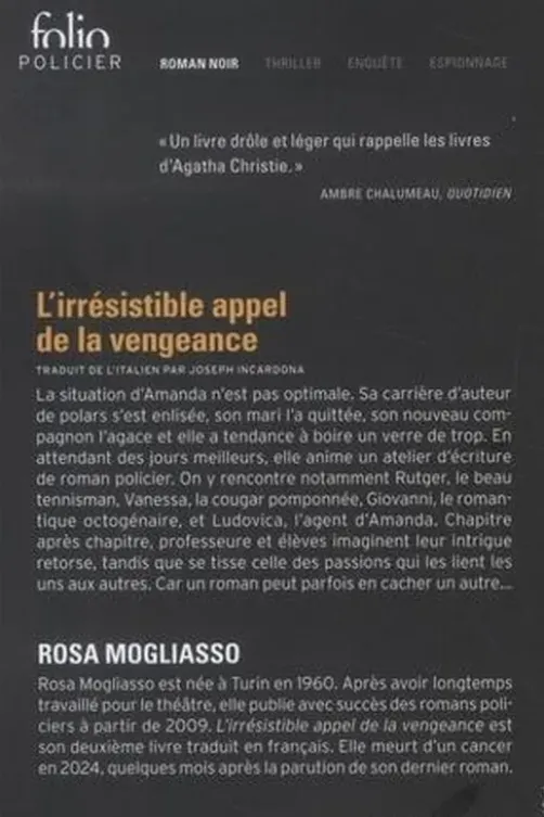L'irrésistible appel de la vengeance, Rosa Mogliasso