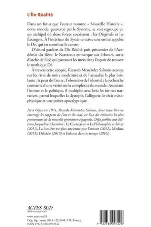 L'île Réalité, Ricardo Menéndez Salmon