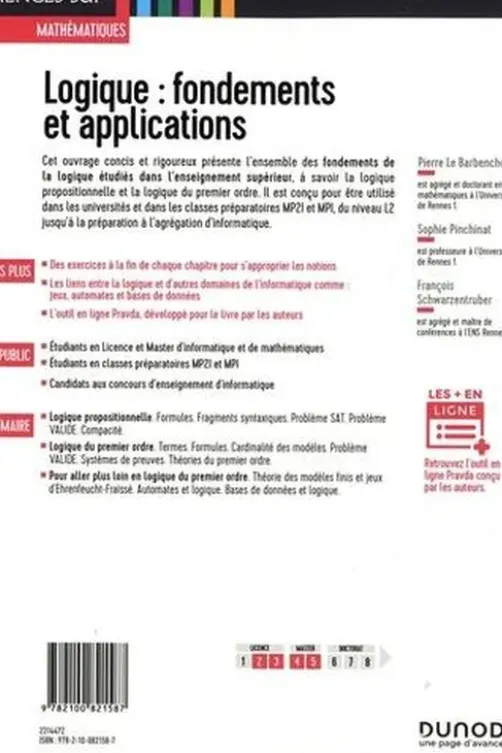 Logique : fondements et applications, Pierre Le Barbenchon