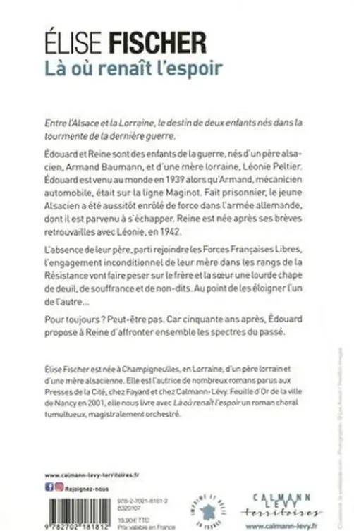 Là où renaît l'espoir, Elise Fischer
