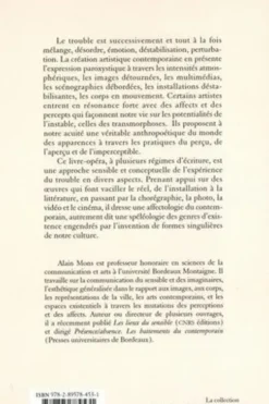 L'étendue du trouble. Créations contemporaines, Alain Mons