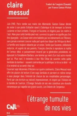 L'étrange tumulte de nos vies, Claire Messud