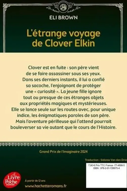 L'étrange voyage de Clover Elkin, Eli Brown