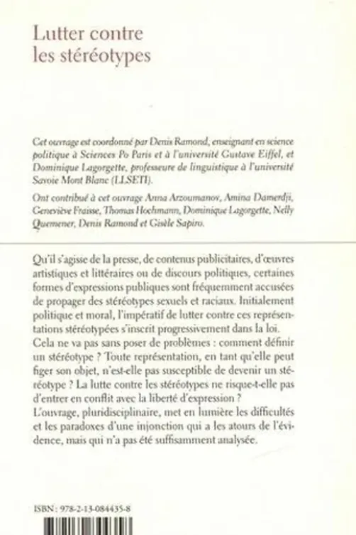 Lutter contre les stéréotypes, Denis Ramond
