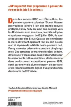 Ma captivité chez les Sioux, Fanny Kelly