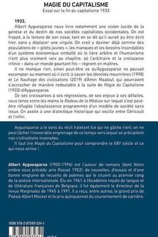 Magie du capitalisme, Albert Ayguesparse