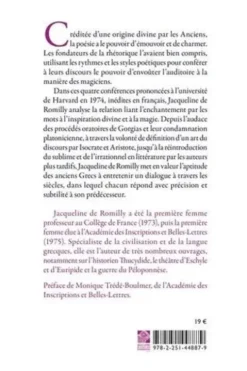 Magie et rhétorique en Grèce ancienne, Jacqueline de Romilly