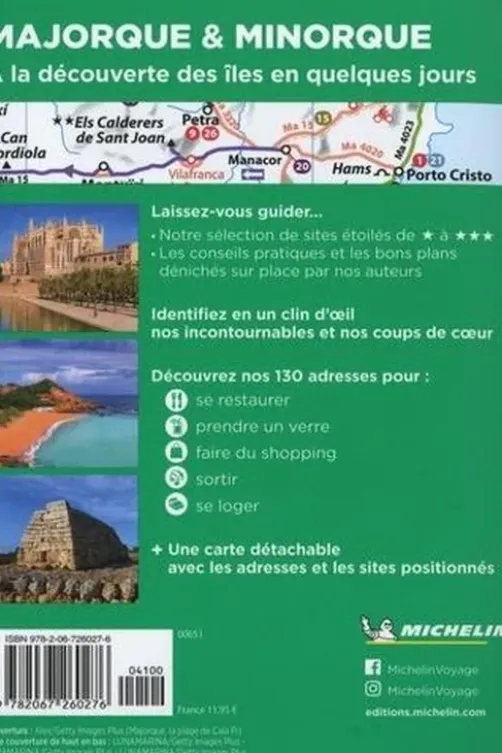 Majorque & Minorque. Edition 2023. Avec 1 Plan détachable, Michelin