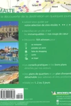 Malte. Edition 2020. Avec 1 Plan détachable, Michelin