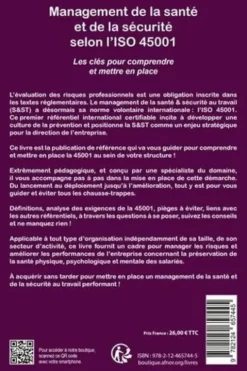 Management de la santé et de la sécurité selon l'ISO 45001. Les clefs pour comprendre et mettre en place, Marie-Hélène Lefebvre