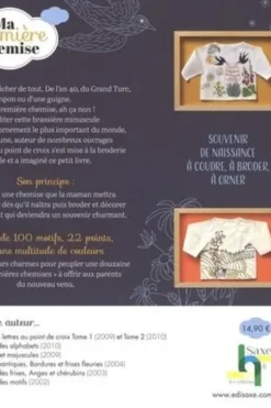 Ma première chemise. Souvenir de naissance à coudre, à broder, à orner, Valérie Lejeune
