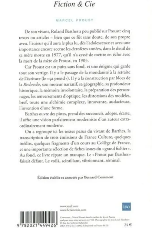 Marcel Proust. Mélanges, Roland Barthes