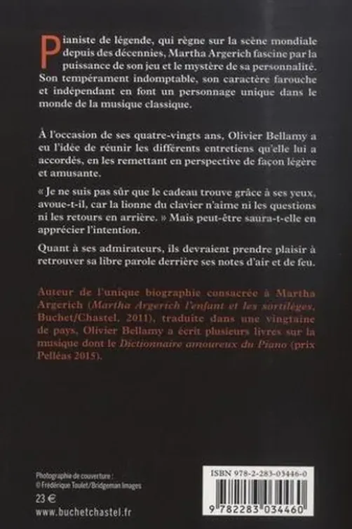 Martha Argerich raconte, Olivier Bellamy